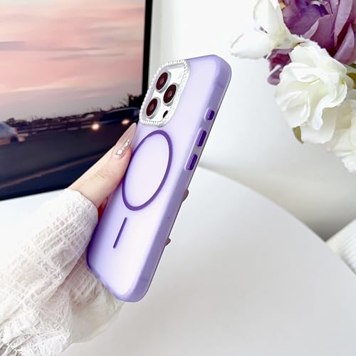 Coque iPhone 12 antichoc transparente violette et compatible charge sans fil