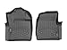 WeatherTech Custom Fit FloorLiners for Ford Super Duty - 1st Row (4410541V), Black
