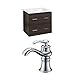 American Imaginations AI-8393 Plywood-Melamine Vanity Set with Single Hole CUPC Faucet, Dawn Grey