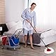 4 Stück Spin Mop Kopf für Vileda, Wischmoppkopf Ersatz und 2 Mopp-Basis Combo Set, Mikrofaser Moppkopf, Spin Mop Ersatzkopf, Wischmopp Ersatzköpfe für Vileda Triangle Swivel Mops