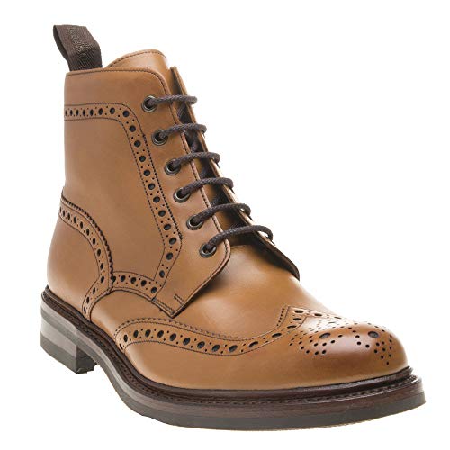 Loake Bedale Brogue-Stiefel (Tan) Gr. 45