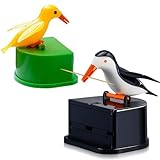 YudeWater 2 Pcs Toothpick Dispensers Bird Shaped, Little bird toothpick dispenser, creative push-type toothpick bird dispenser, Cute Funny Toothpick Box for Kitchen, Bird Shaped toothpick holder