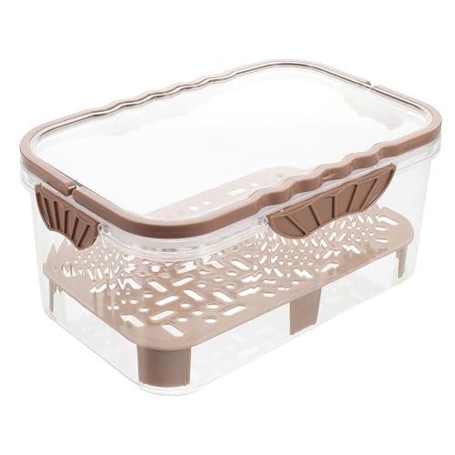 GOOHOCHY Outdoor Food Serving Box Portable Leakproof Picnic Storage Cooler with Handle for Meat Veggies and Fruits Efficient Organization and Sealed Freshness