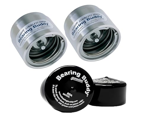 Bearing Buddy 1980-SS - USA-Made Stainless Steel Bearing Protector with 19B Bra - Wheel Bearing Protectors for Boat, Horse, RVs, & Utility Trailers - Only Fits Hubs with 1.980” Inside Diameter
