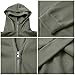 Cltopsku Hoodie With Built In Eye Mask Women's Balaclava Hoodies Zip Up Fashion Double Layer Hoodies Jackets Fall Casual Hoodie Outerwear Sweatshir Grey L