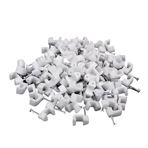 �ی^�P�[�u�����C���[�N���b�v 4mm 6mm 8mm 10mm �P�[�u���Ǘ� �d���R�[�h �^�C�z���_�[ �T�[�N���P�[�u���N���b�v(�J���[:�z���C�g�A�T�C�Y:���E���h 7mm 100��)