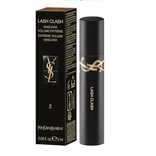 Yves Saint Laurent YSL BROWN Mascara LASH CLASH COLOR 2 UNINHIBITED BROWN COLOR 2 SMALL (2 ML 0.06 FL OZ MINI TRAVEL SIZE) - 4241