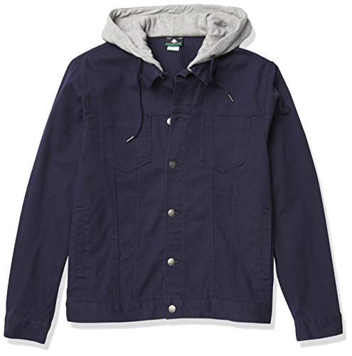 Image of LRG Mens Lrg Men's Lifted Research Collection Hooded Denim Jacket