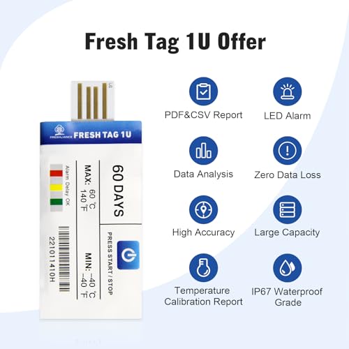 Registrador de datos de temperatura USB para evitar pérdidas de carga refrigerada 3