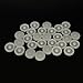 30PCS 2mm Hole Plastic Pulley Wheel Belt Pulley Drive Pulley with Rubber Band Transmission Belt Pulley Belt for DIY Model Toy RC Car Truck Robot Airplane Parts (White 19.6mm Diameter, 2mm Hole)