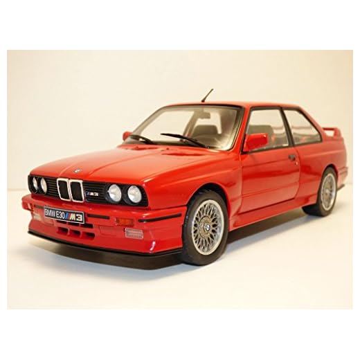 Solido – BMW M3 E30-1990 Maqueta de Coche Escala, Rojo