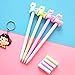 Shuiniba Cartoon Animal Sheep Alpaca Llama Gel Pen, Neutral Pens, Cute Colorful Rollerball Pens for School Office Writing Supplies Stationery Gift, Black Ink, 0.38mm Ball Point - 4PCS