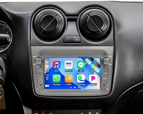CAMECHO 4G+64G Android 15 Car Stereo for Alfa Romeo Mito 2008-2018 with Wireless CarPlay Android Auto 7 Inch HD Touchscreen Car Radio Bluetooth 5.0 32EQ GPS WIFI FM RDS Backup Camera