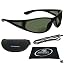 Matte Black With Gray Lens + Zipper Case, Strap, and Microfiber Pouch