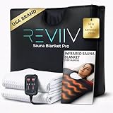 Portable Sauna Blanket with Bonus Cotton Insert Towel - V2.0 Major Upgrades! Premium Far Infrared Sauna Blanket for Detoxification - Sauna Blanket Infrared Saunas for Home with 85-185℉ Temp Range