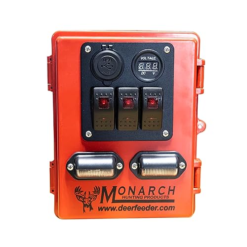 The Charger | Hunting Blind Accessory Easy-to-Mount 12 Volt Charging Port System with Weather Resistant Housing, USB Ports, Switches & Solar Panel, Hardware & Connectors - Image 3