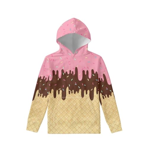 Image of Coloranimal Unisex Girls and Boys Long Sleeve Hoodies Hoody Athletic Pullover Sweatshirts Tops Age 6-16year