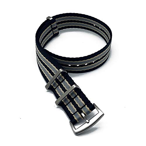 Bracelet montre nylon homme sangle militaire de remplacement 007 James Bond