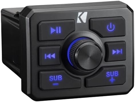 Kicker 51KBTR Powersport Bluetooth Receiver w/USB, Aux-in, with L...