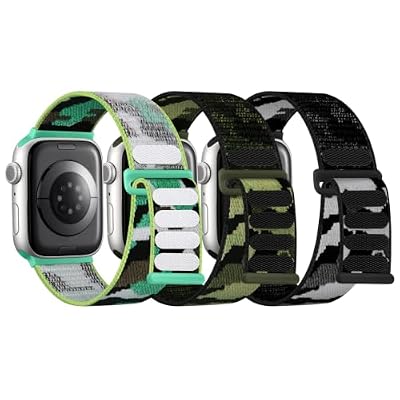 Osochic Kids Bands for Apple Watch - PFAS-FREE Breathable Washable Nylon Loop Adjustable Strap Compatible with iWatch Series 11/10/9/8/7/6/5/4/3/SE 2-44mm 45mm 46mm Boy Girl Small Wrist, 3 Pack