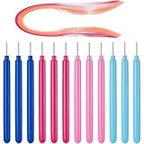 Hipzeepo Für Kunsthandwerk DIY Handwerkzeuge 12 PCS Papier-Quilling-Werkzeuge, Roll- und Curl-Quilling-Nadel-Stift mit 100 PCS Rollpapier
