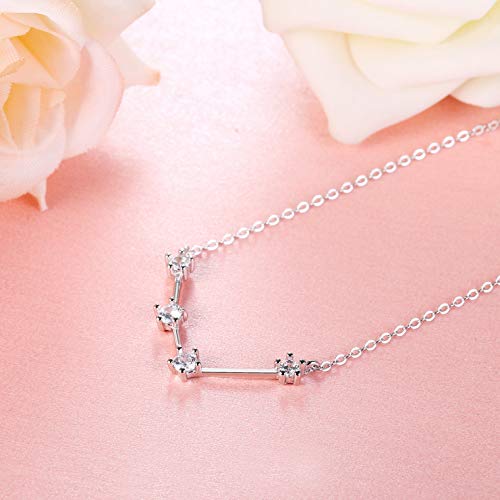 Collar de plata 925 con constelaciones y circonitas