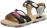 Revestimiento: Sintético Geox J Sandal Haiti Girl, Sandalias para Niña, Multicolor (Navy/White), 35 EU
