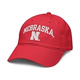 Nebraska Cornhuskers Arch Over Red Officially Licensed Adjustable Baseball Hat