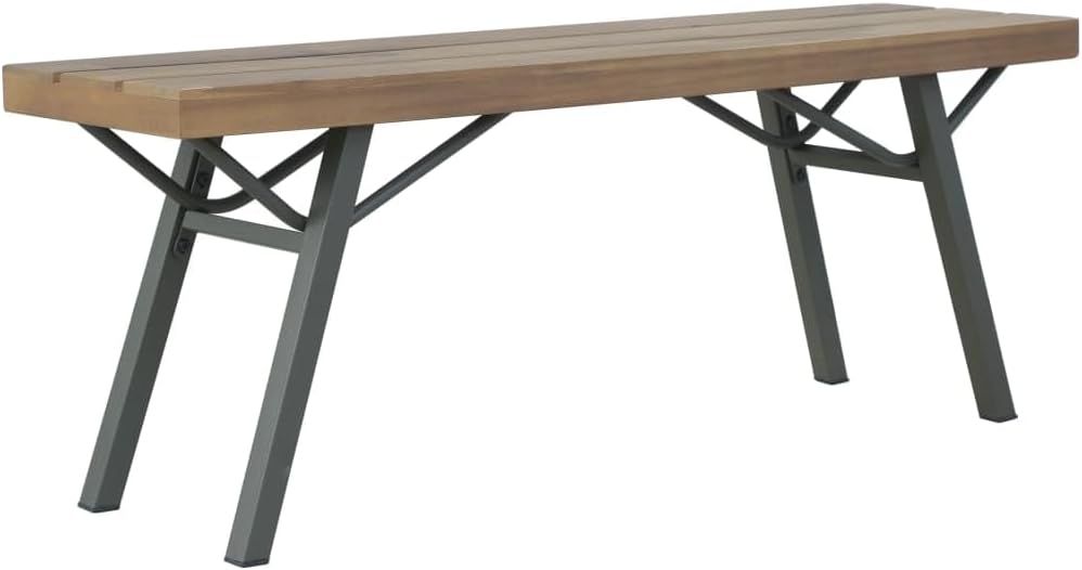 vidaXL Solid Acacia Wood Tree Patio Bench 47.2" Garden Outdoor Seat Relaxer Furniture