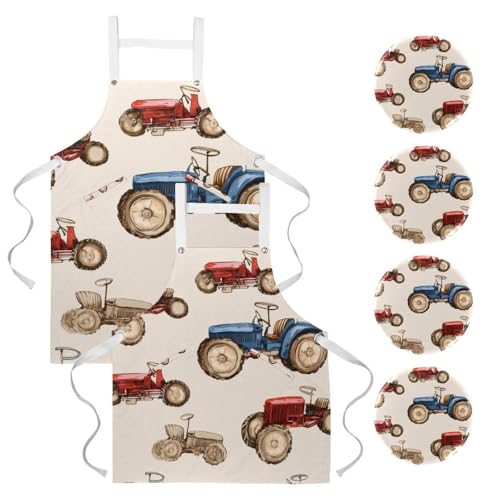Tablier de cuisine One Large multicolore pour éliminer les taches lors du nettoyage