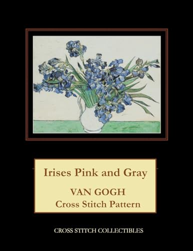 Irises Pink and Gray: Van Gogh Cross Stitch Pattern