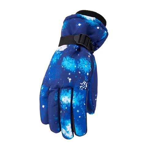 HUBGFEQ Extra Thick Men Women 2-in-1 Mittens Ski Gloves Snowboard Snow Winter Warm Waterproof Windproof-16-Xl