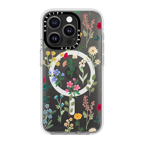Coque iPhone 15 Pro MagSafe CASETiFY de qualité militaire Spring Botanicals 2