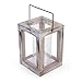 Rustic Weathered Look Country Style Indoor Outdoor Wooden Candle Lantern