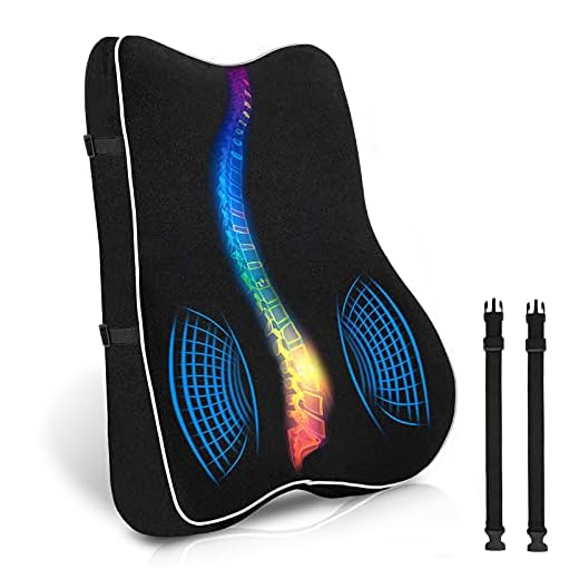 sanlinkee Almohada de Soporte Lumbar,Respaldo Lumbar Silla Oficina Espuma Memoria Cojin Lumbar Coche Espalda Diseño Ergonómico y Transpirable para Soporte Lumbar Cojín para Aliviar el Dolor de Espalda