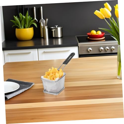 Manija de Repuesto Desmontable para Cesta de Freidora, Mango de Acero Inoxidable de Alta Resistencia con Tacto Frío para Freidora de Aire y Cocina de Anillos de Cebolla miniatura 7