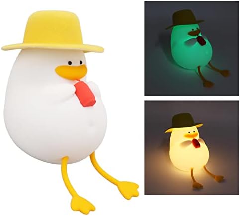 YOUTHINK Linda luz noturna de pato, luz noturna de silicone para ...