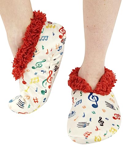 Image of Lazy One Fuzzy Feet Slippers for Women, Cute Fleece-Lined House Slippers, Cute Slipper Socks