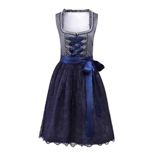 Vestido de tirolesa para mujer corte elegante para disfraces temáticos de fiesta bávara 7