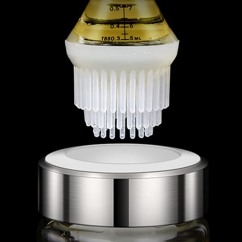 soulnioi Oil Dispenser Bottle For Kitchen/2 In 1 Squeeze Glass Oil Bottle with Silicone Brush/With Brush Portable Oil Bottle Measuring Oil Vinegar Dispenser For Air Fryer,Cooking,BBQ 135ML - Image 4