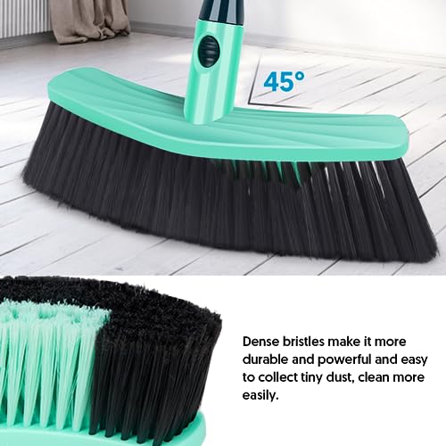 UMAYCOOL Besen für den Innenbereich, Kehrbesen mit langem Griff, Küchenbesen für den Innenbereich, Bodenbürste mit dichten, weichen Borsten, perfekt für Kehrraum, Büro, Küche – Bild 3