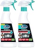 Dr. Beckmann - Gel Nettoyant Four, Plancha et Insert - Spray Nettoyant Vitre Insert Cheminée - Dégraissant Cuisine Efficace À Base de Bicarbonate de Soude - Odeur D'Agrume Douce - 375ml (Lot de 2)