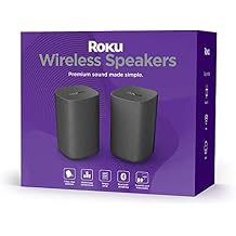 Roku Wireless Speakers - Set of 2 Pack of 1 - Compatible with Roku TV, Streambar, and Streambar Pro SE is not compatible