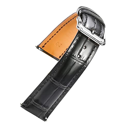 Image of Moran Quick Release Leather Watch Band 18mm 19mm 20mm 21mm 22mm 23mm 24mm Quick Release Calfskin Watch Strap for Men and Women