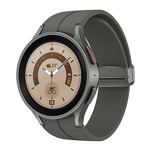 Samsung Galaxy Watch5 Pro 45 mm titanfarben grau intelligente Uhr mit Sportband Anzeige 3,46 cm 1.4" 16 GB NFC Wi-Fi Bluetooth 46.5 g – Ansicht 3