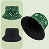 QCZJ Unisex St.Patrick’s Day Bucket Hat,Irish Reversible Sun Hat,Sun Protection Clover Hat,Lightweight Fishing Hats,Green Shamrock Fisherman Hat,Outdoor Summer Beach Travel Accessories #2