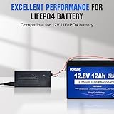 4 Amp 12V Lithium Battery Charger 4 Amp 14.6V Automatic Smart with Automatic BMS Activation Maintenance for Deep Cycle Battery Car Motorcycle Marine - Image 4