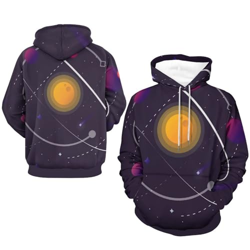 Sweatshirt Espace pull unisexe à capuche et manche longue taille S cosy