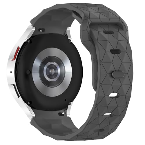 Image of WRIGSS Silicone Strap Compatible with Samsung Galaxy Watch 7 6 5 4 FE - No Gap Football Texture Band, Soft & Durable Replacement Wristband for 40mm 44mm Standard & Classic Models - Men & Women