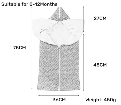 LLmoway Baby Receiving Blanket Boys Girls Soft Knit Swaddle Warm Newborn Wrap Sleeping Bag for Infant 0-12 Months Green3